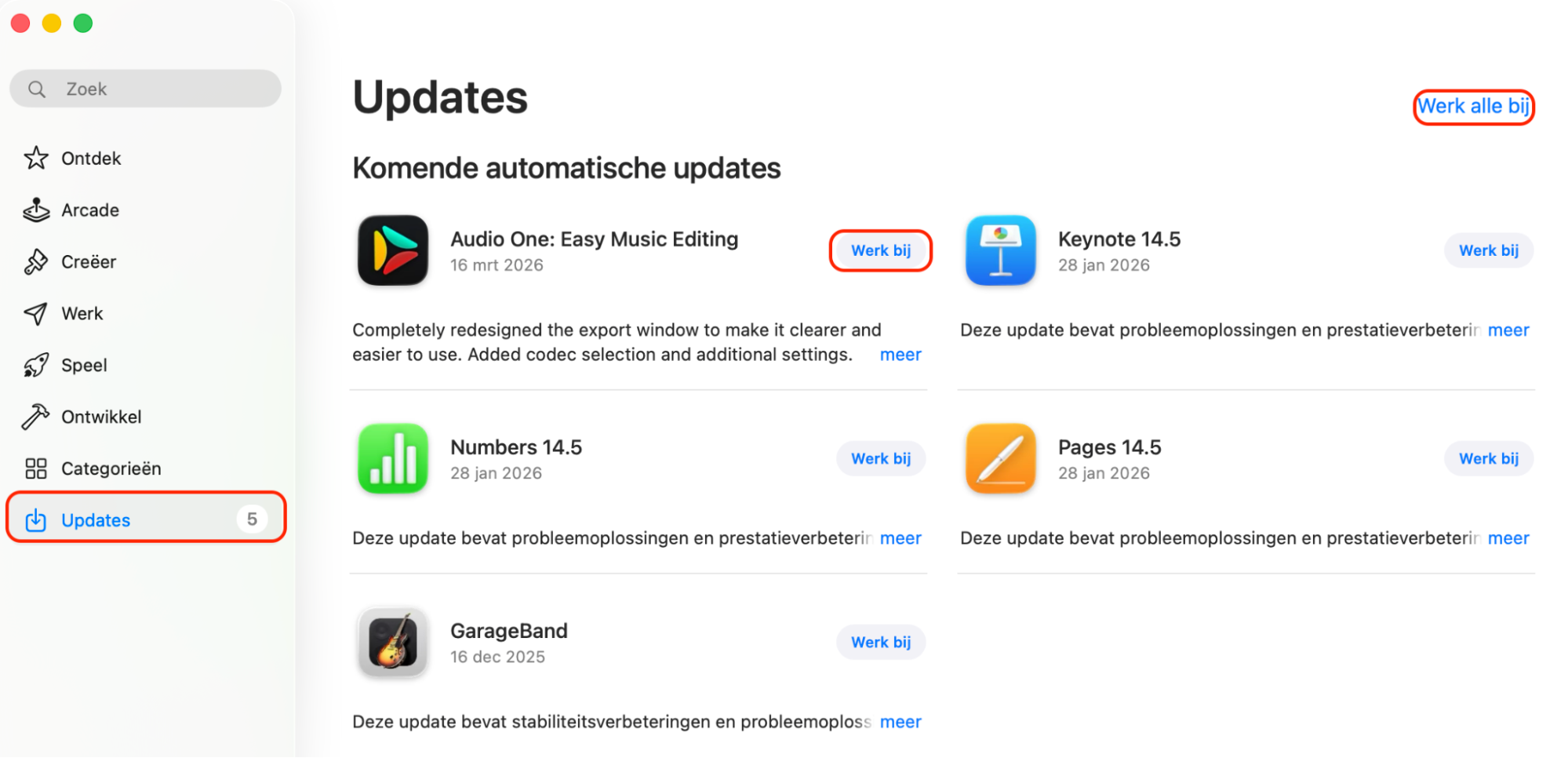 Mogelijk moet FaceTime worden bijgewerkt om goed te werken. Ga naar de App Store en controleer of er updates voor FaceTime beschikbaar zijn.