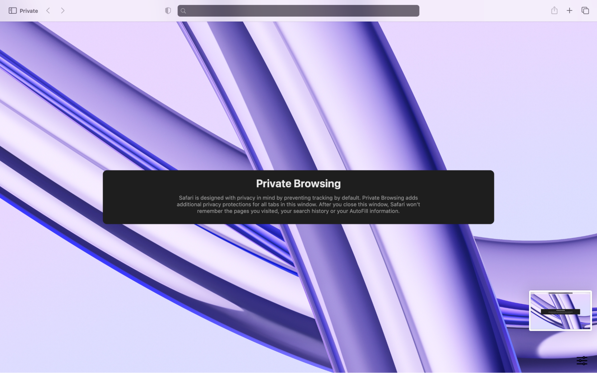After choosing New Private Window, a new Safari will pop up that says Private Browsing. Try browsing your websites to see if any connection or server issues arise.