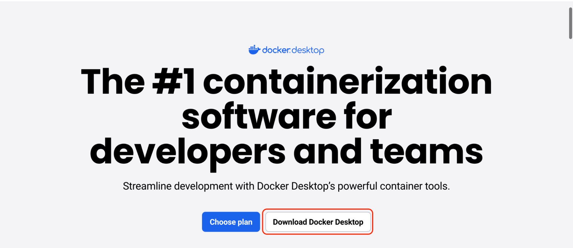 Retrieve the latest Docker installer from the official Docker website and download it to ensure you're installing the most up‑to‑date version available.
