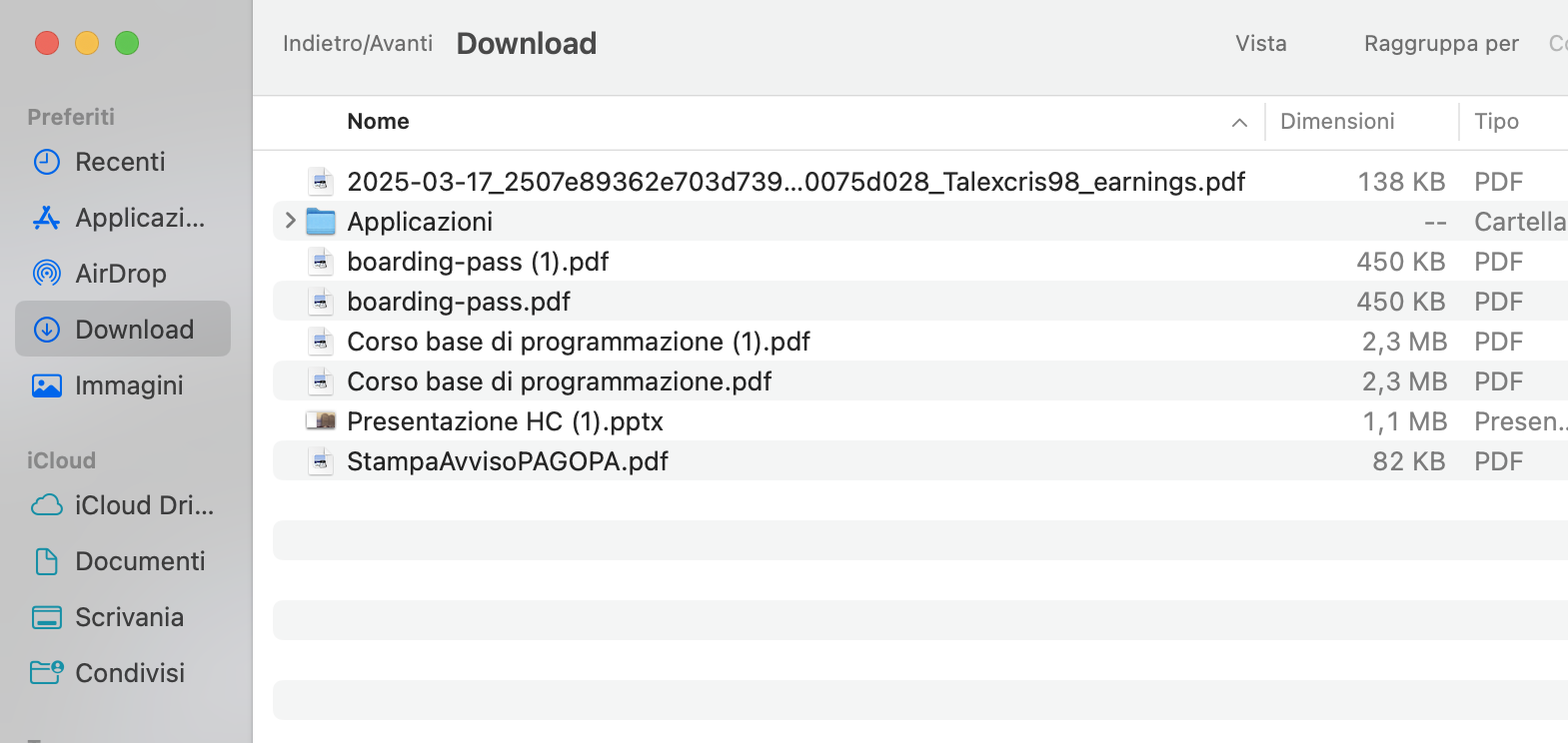 Potreste trovare dei file sospetti nella cartella Download. Eliminarli potrebbe essere proprio quello che vi serve per proteggere il vostro Mac da potenziali infezioni.