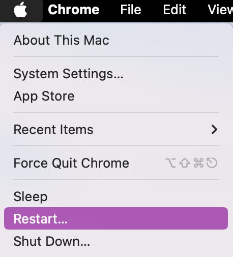 Next, you'll want to restart your device.