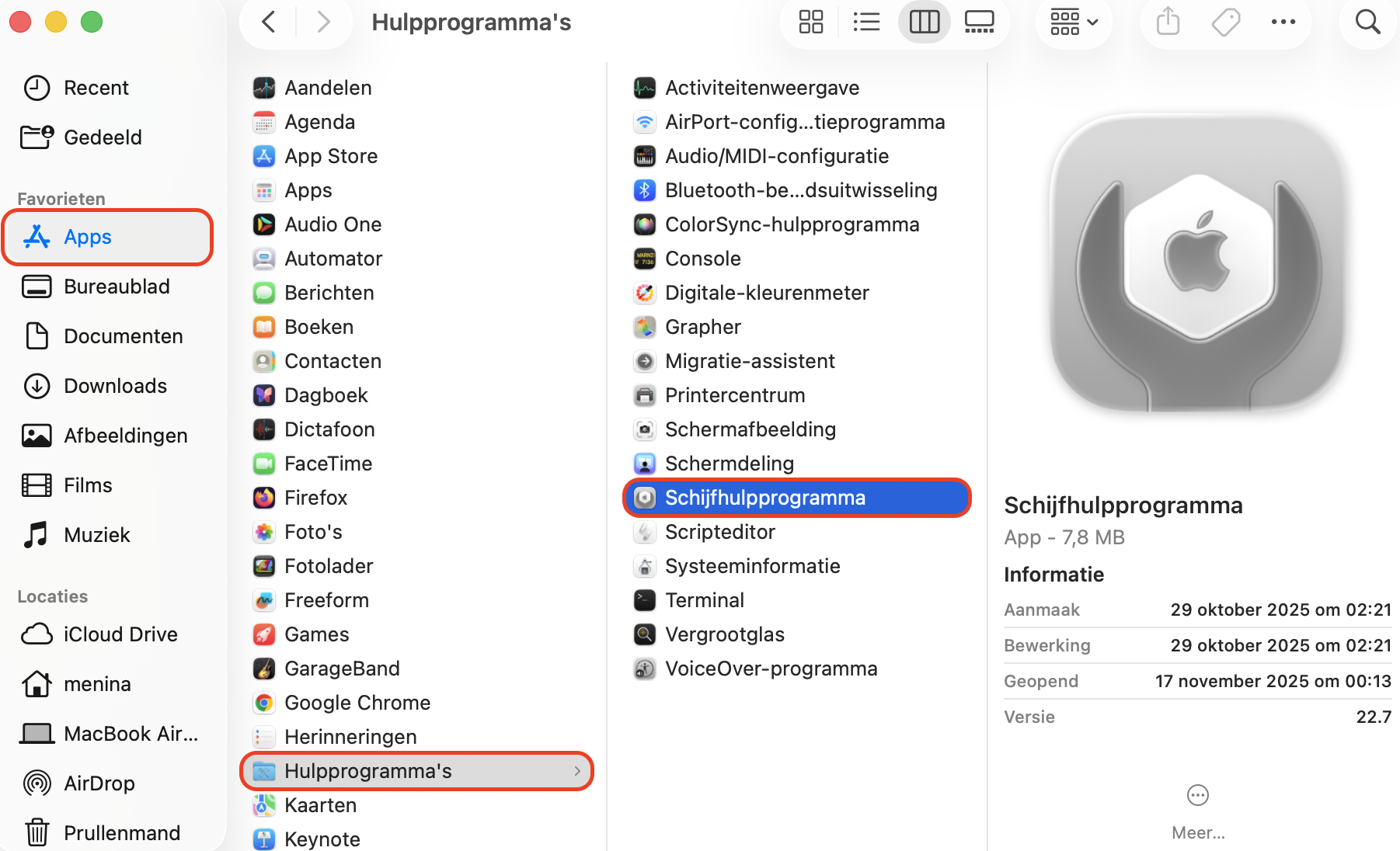 Het uitvoeren van EHBO met behulp van Schijfhulpprogramma  is een andere onderhoudstool die je kunt gebruiken om je Mac te optimaliseren nadat je al je geïnstalleerde apps hebt bijgewerkt.