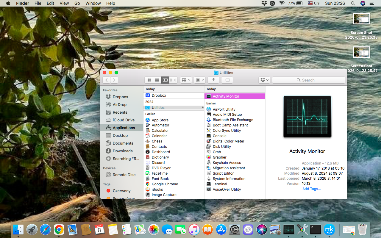 To view active windows and resources they consume on your Mac via Activity Monitor, open Finder, then find the Applications folder, open Utilities, select Activity Monitor, and you’ll see the list of active apps and processes running in the background.