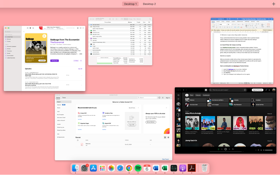 To close apps you’re not using on your Mac, press the Mission Control key on your keyboard, then select an app.