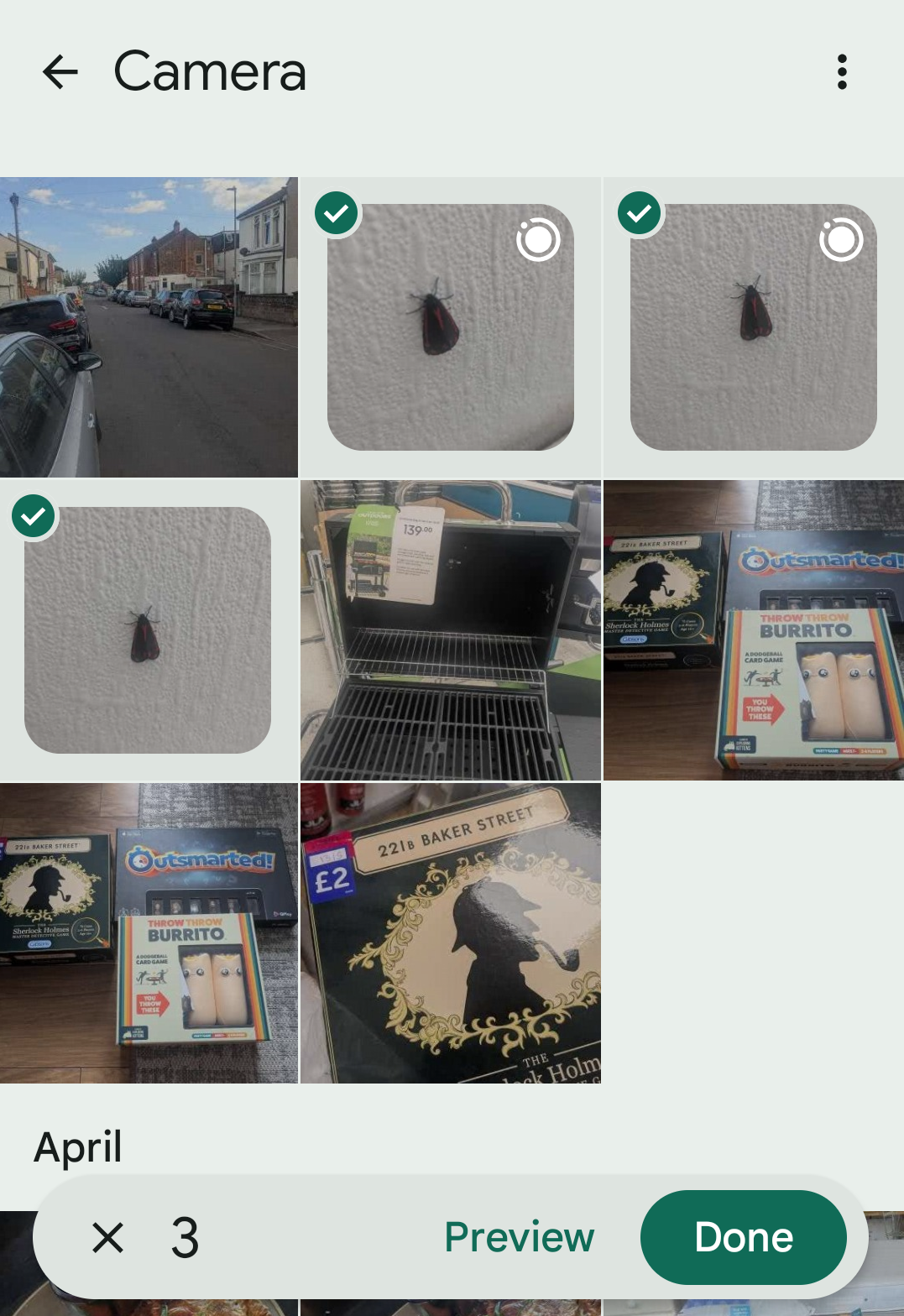 Now choose whichever photos you want to upload from your Android device to your iCloud account. when you're finished, click the 'Done' button at the bottom.