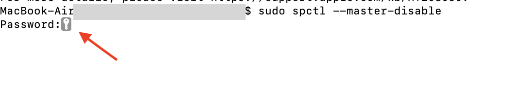 Entrez votre mot de passe, puis cliquez sur Entrée de nouveau.