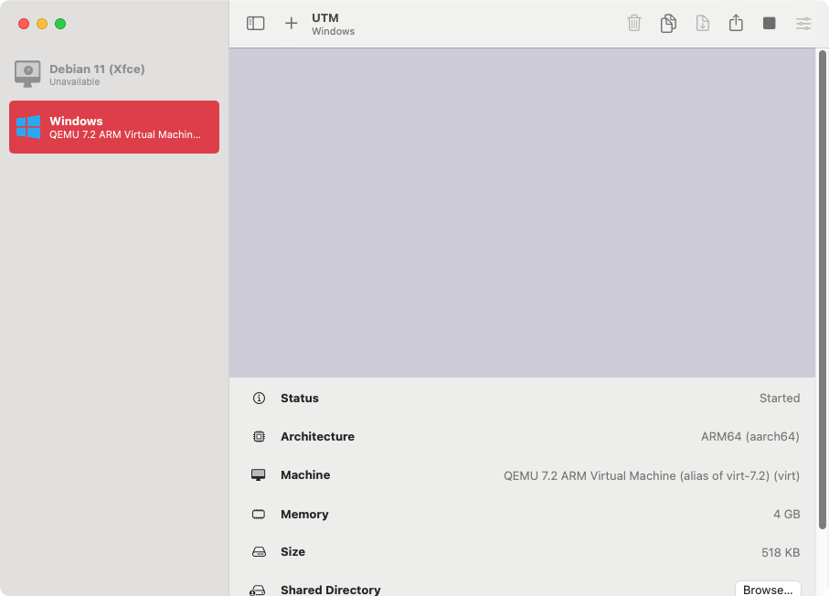 To run Outlook for Windows on a virtual machine, install a virtualization tool on your Mac first. We've used UTM to show you the process.