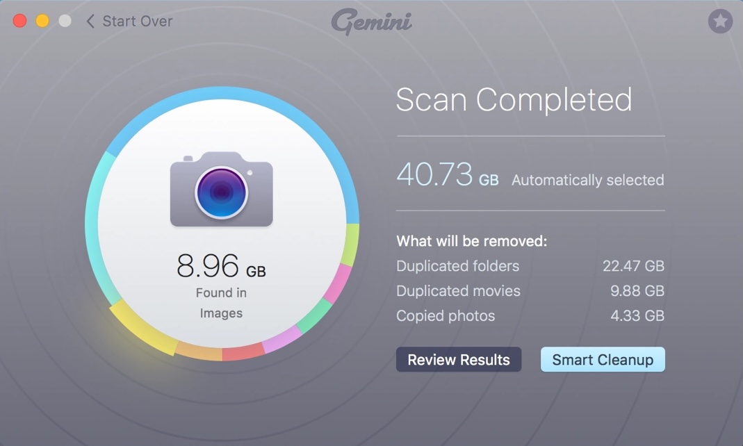 Gemini uses an intuitive and user-friendly experience, as well as a sleek interface and advanced AI-powered duplicate detection.