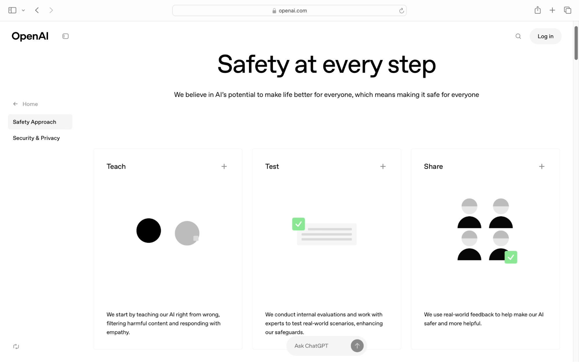 OpenAI has a full Safety Approach and Security & Privacy report that users of the chatbot can familiarise themselves with, if they want to know how their data is not just being stored but also how it’s being secured on the app.