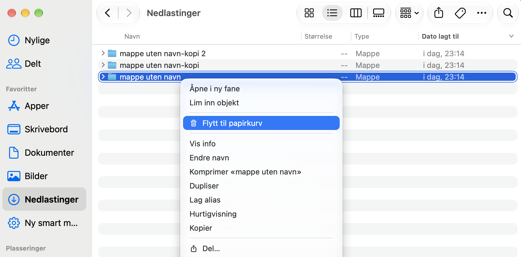 Se gjennom Nedlastinger-mappen på Macen din etter alt som virker mistenkelig, inkludert filer og installasjonsapper du ikke husker at du lastet ned.