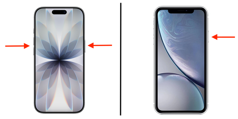 To restart your iPhone and fix the iPhone Mirroring issue on your Mac, hold down the side button, or press and hold the side button and either volume button, depending on your iPhone model.
