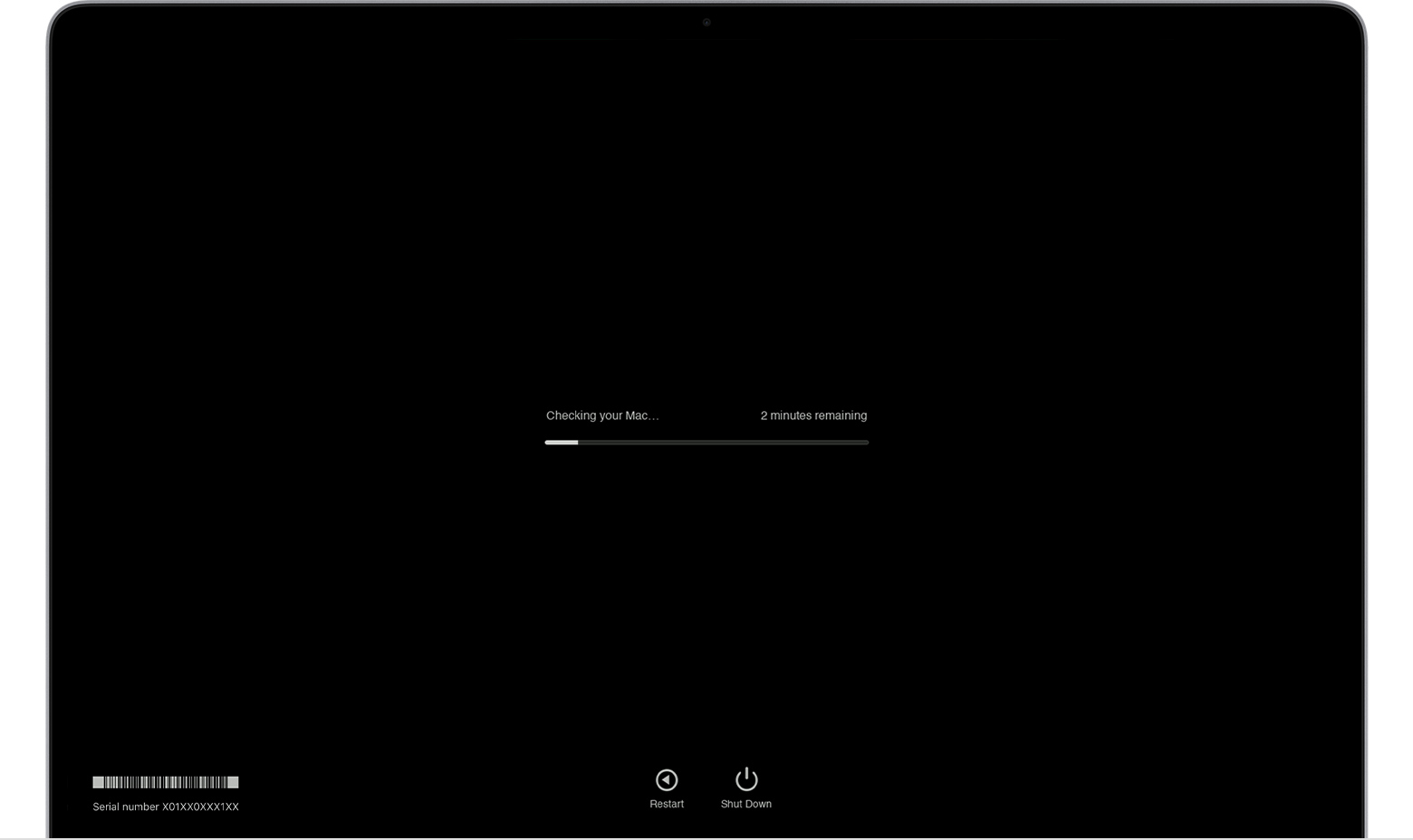 Apple Diagnostics can help you find problems with your Mac's hardware. Get into it using the right command for your Mac mode, then wait for the scan to finish. Apple Diagnostics can help you find problems with your Mac's hardware. Get into it using the right command for your Mac mode, then wait for the scan to finish.