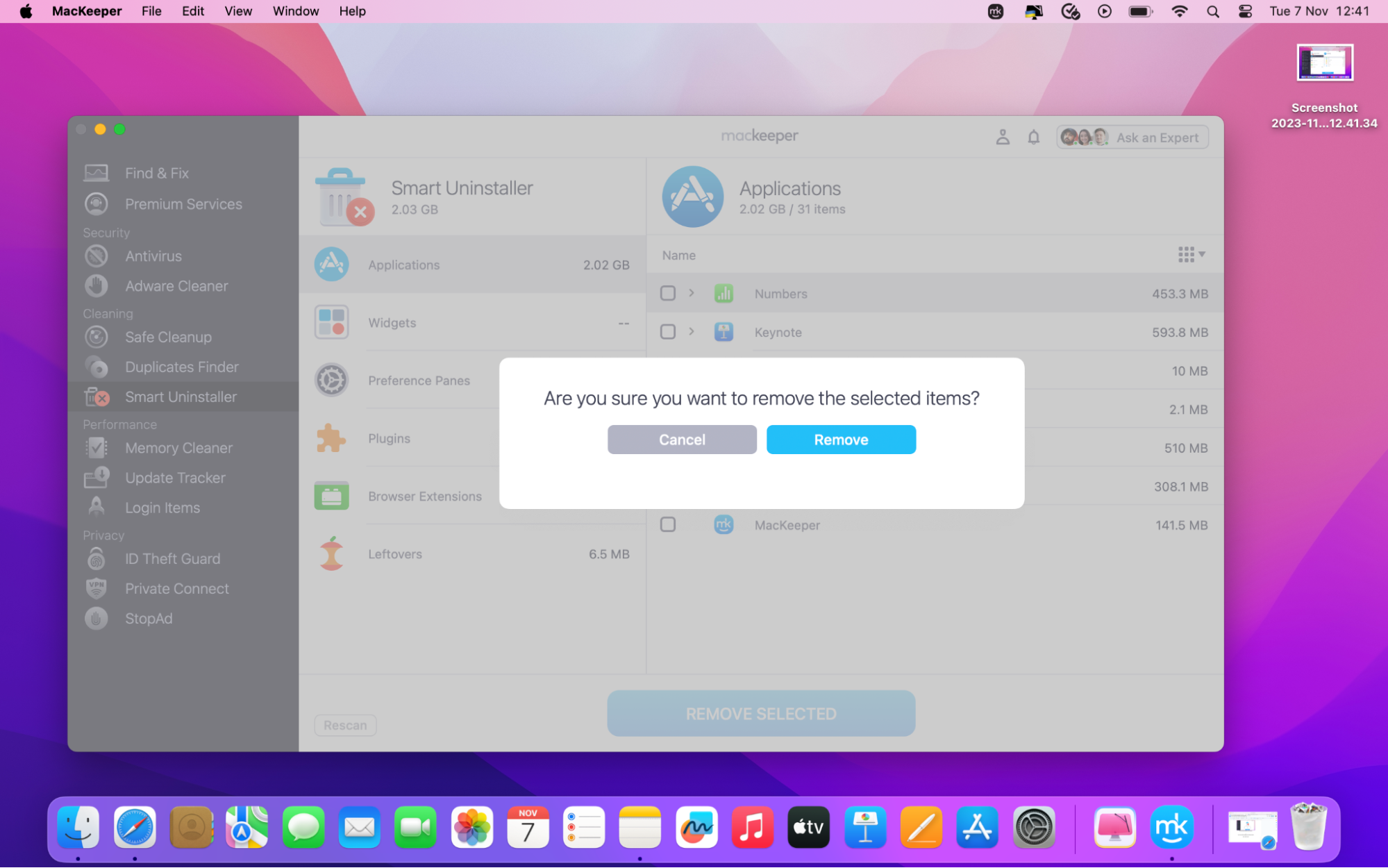 Make sure to confirm the uninstallation, and let MacKeeper take care of the entire CleanMyMac removal process, ensuring a hassle-free experience.