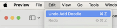 The undo action is not always as easy to use in all apps, as some might have limitations or have the action buttons in a different tab or labelled differently. Look in the menu, toolbar bar or History tab if you can’t undo how you normally can.