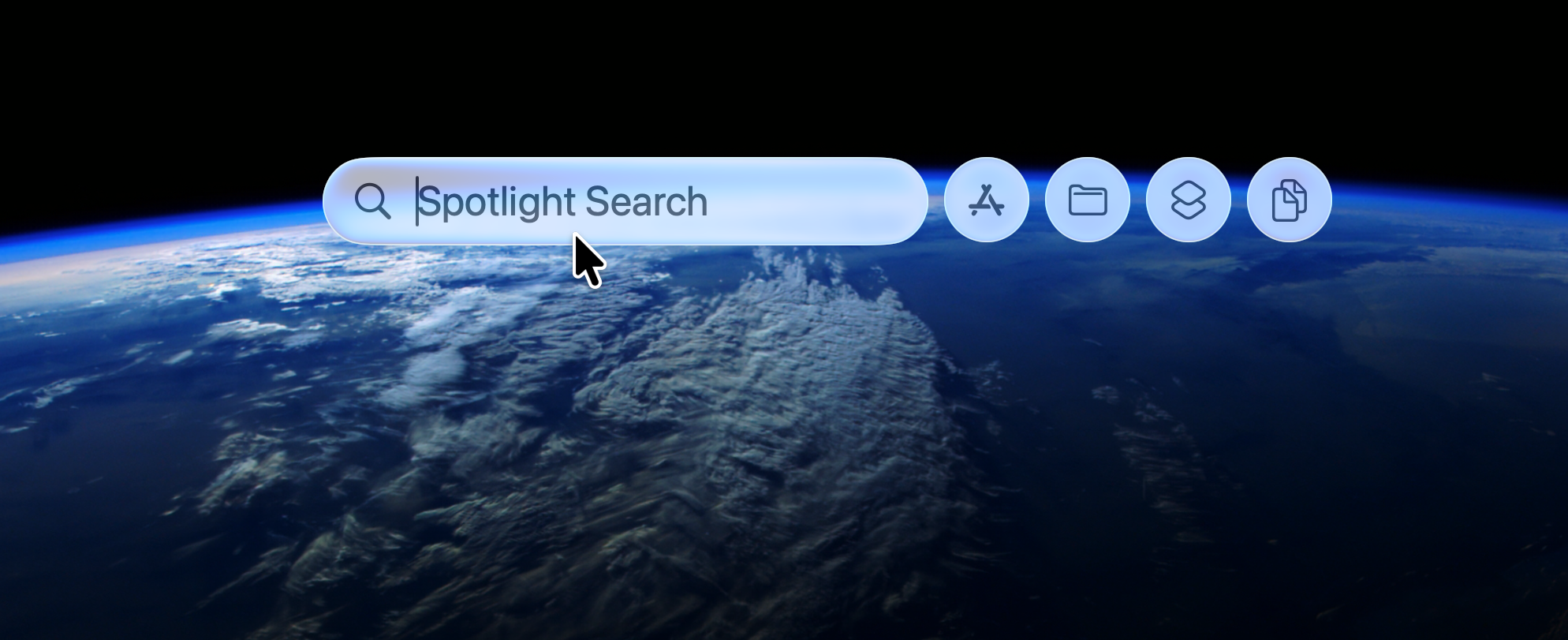 In Tahoe, Spotlight looks quite different. Now, when you click in the search box, you'll see options to search in applications, folders, and more.