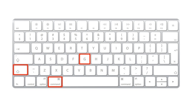 The Go to Folder box in Finder on macOS, opened with Shift + Command + G to reach Chrome profile data when the browser keeps crashing.