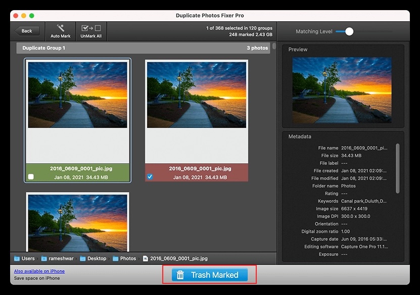 Duplicate Photos Fixer Pro boasts some of the fastest scan speeds available and is primarily geared toward casual users.