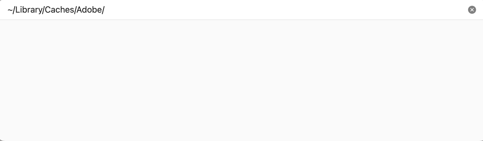 Quit Adobe Illustrator, open Finder on your Mac, press Cmd+Shift+G, enter ~/Library/Caches/Adobe, and delete the folder contents to clear the cache.