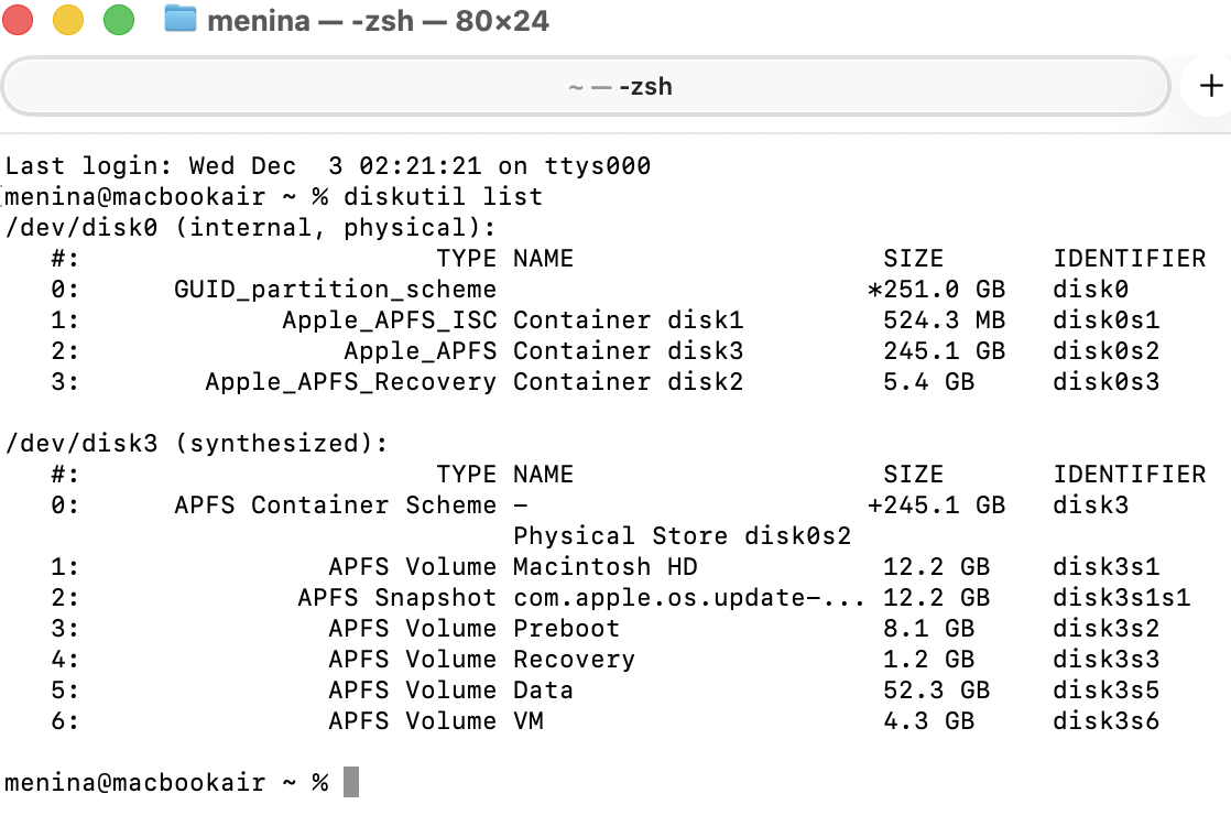 Gebruik tot slot de opdracht ‘eject’ om je externe schijf van je Mac uit te werpen. Je kunt hem daarna veilig loskoppelen en opnieuw aansluiten.