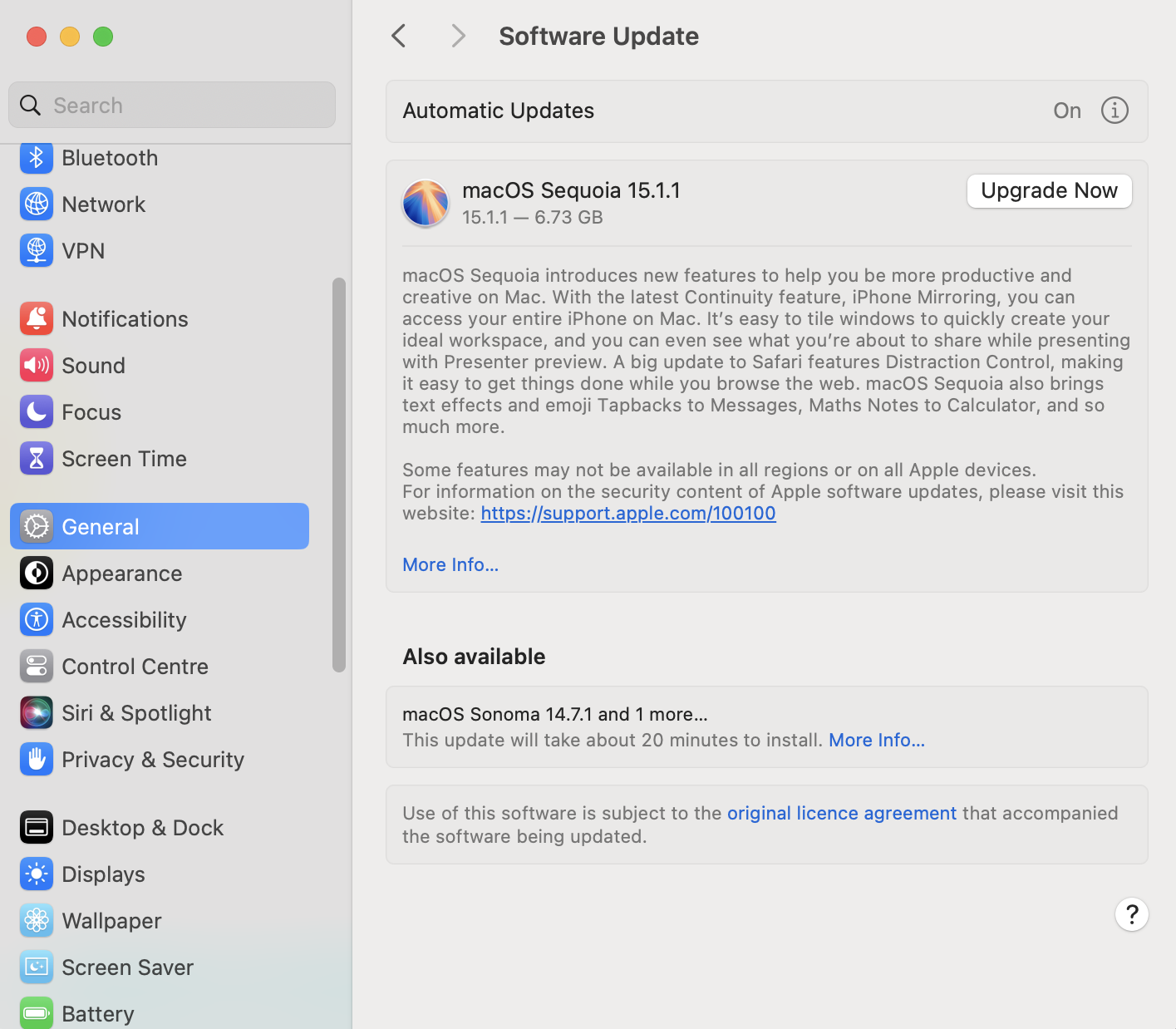 In System Settings, follow the on-screen instructions to update your Mac. In System Settings, follow the on-screen instructions to update your Mac.
