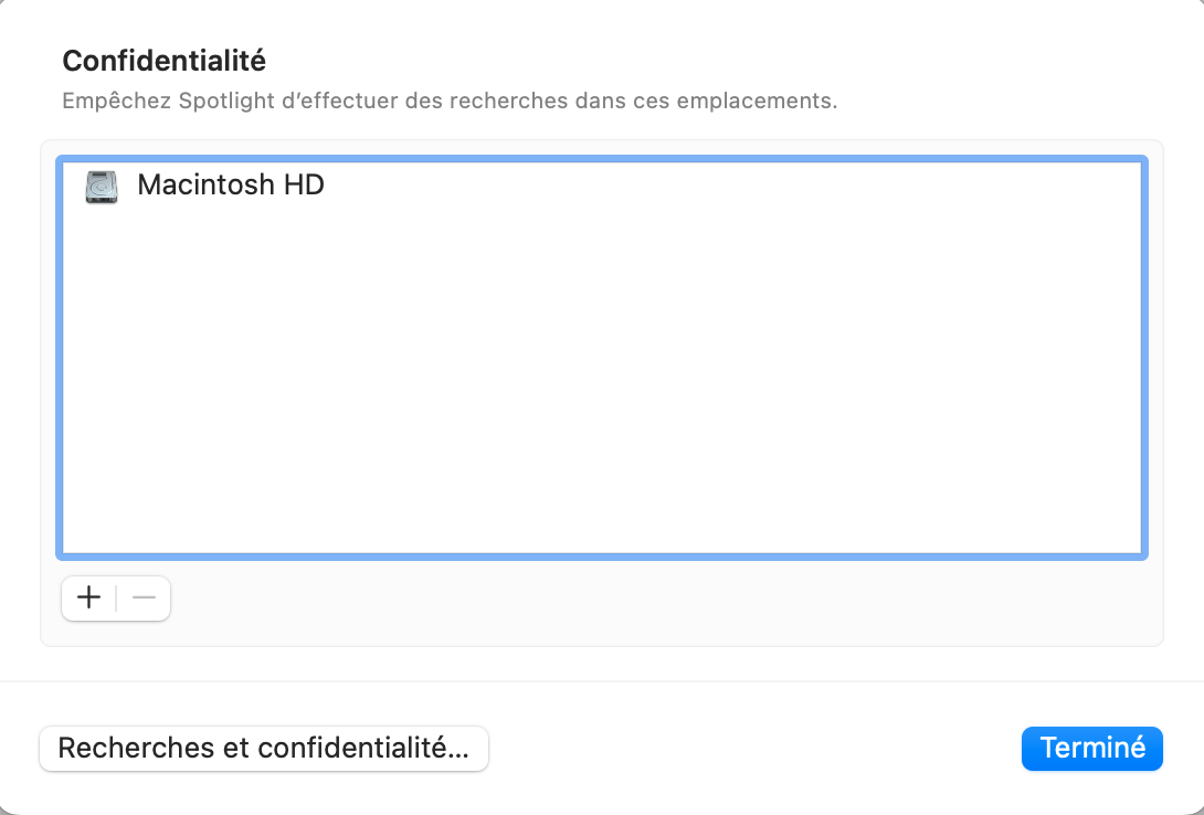 Essayez de réindexer votre disque dur si vous rencontrez encore des problèmes après avoir libéré de l’espace sur votre Mac.