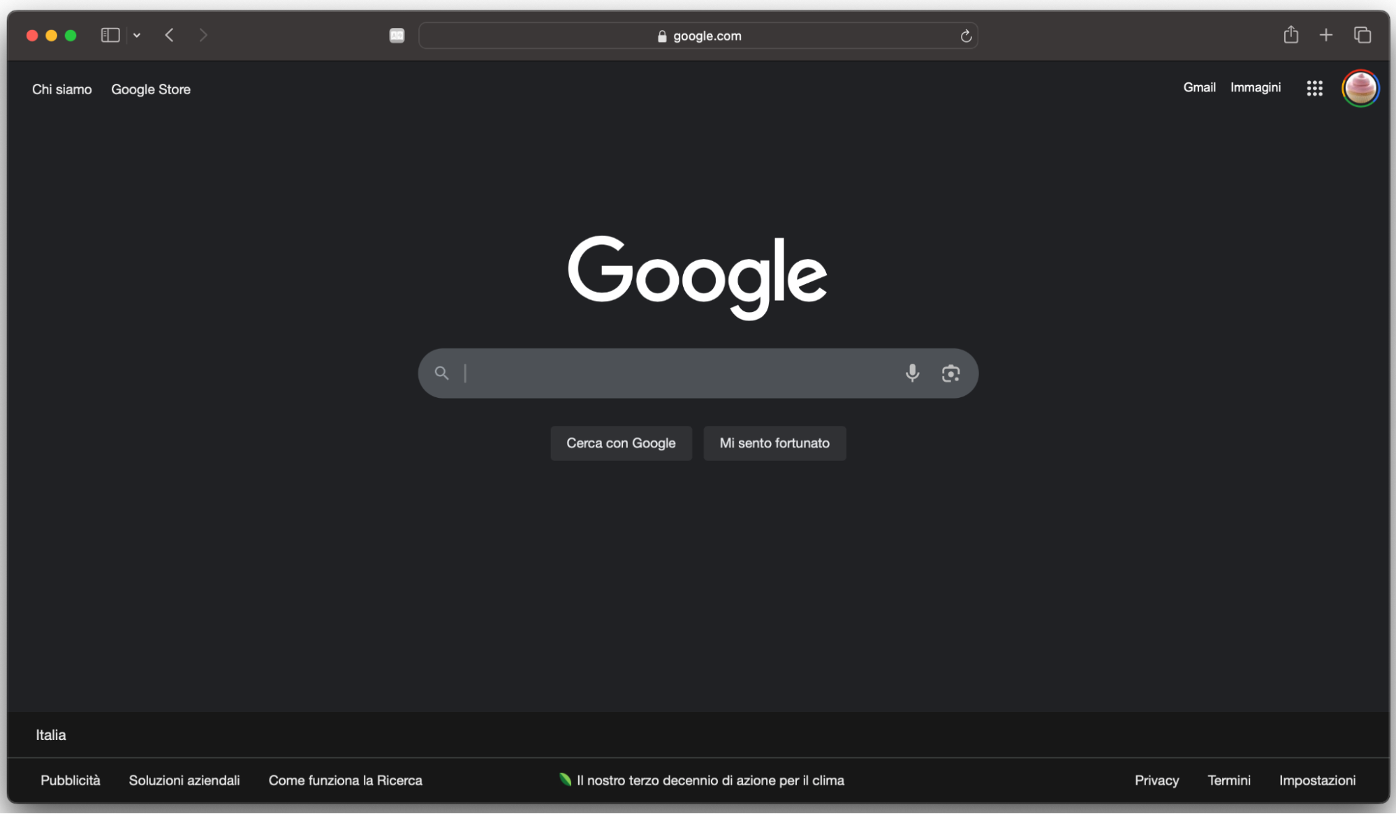 Apri una qualsiasi pagina web per verificare se la connessione internet è attiva.