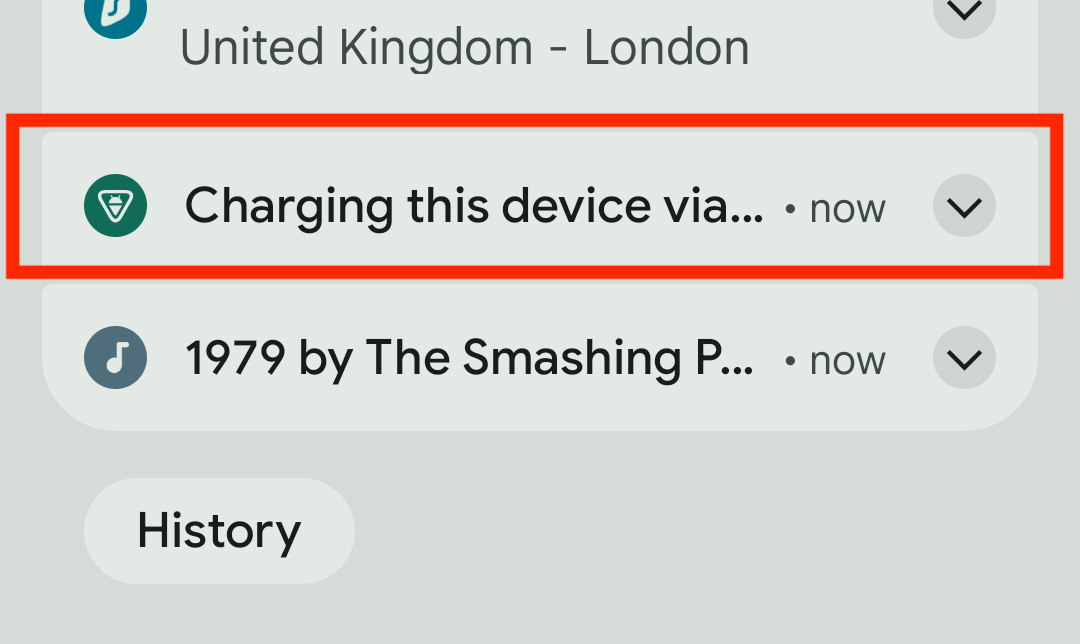 Whenever you want to transfer anything from your Android device over USB, you need to make sure to enable the file sharing functionality. In your Android notification tray, tap where it says 'Charging this device'.