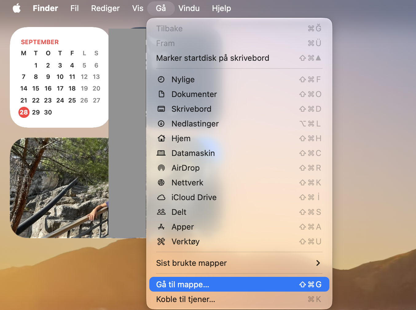 Bruk macOS-funksjonen «Gå til» for å gå direkte til buffer-mappen på Macen din. Det finnes systembuffere, men det er trygt å endre brukerbuffere.