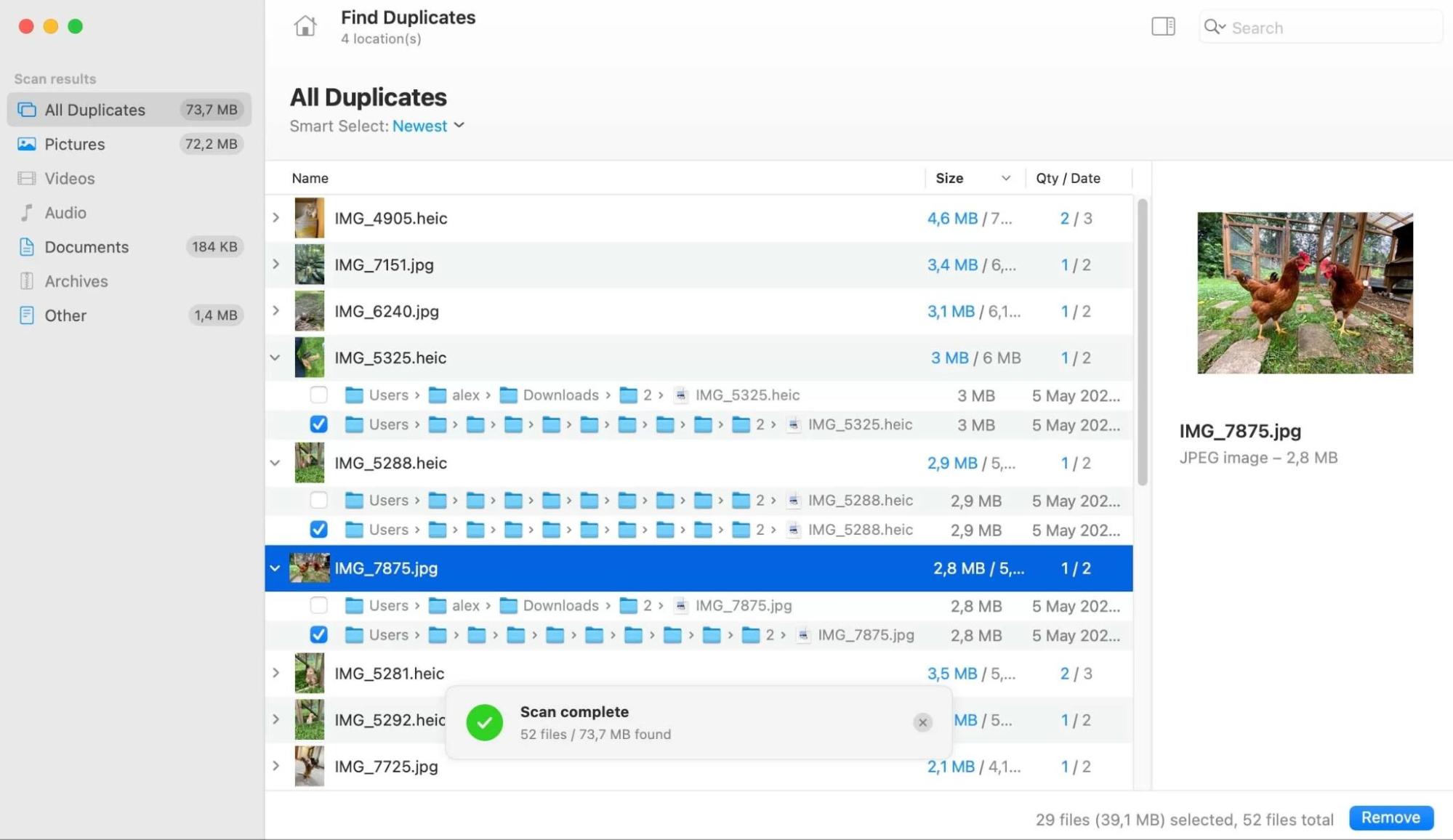 Disk Drill's Find Duplicates finder is limited, but it's more than enough for casual users with basic duplicate photo removal needs.