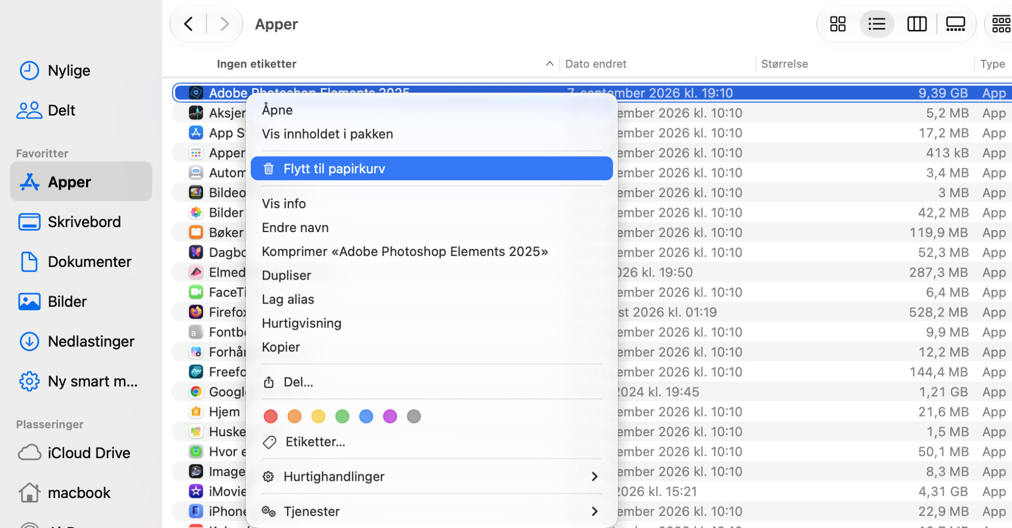 Hvis du oppdager noe som ikke burde være i Apper-mappen din, googler du det, sender det deretter til papirkurven og tømmer papirkurven for å slette det permanent.