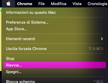 If you are experiencing issues after updating your macOS to the latest version. then one solution is to restart your Mac by clicking the Apple icon and then selecting Restart.