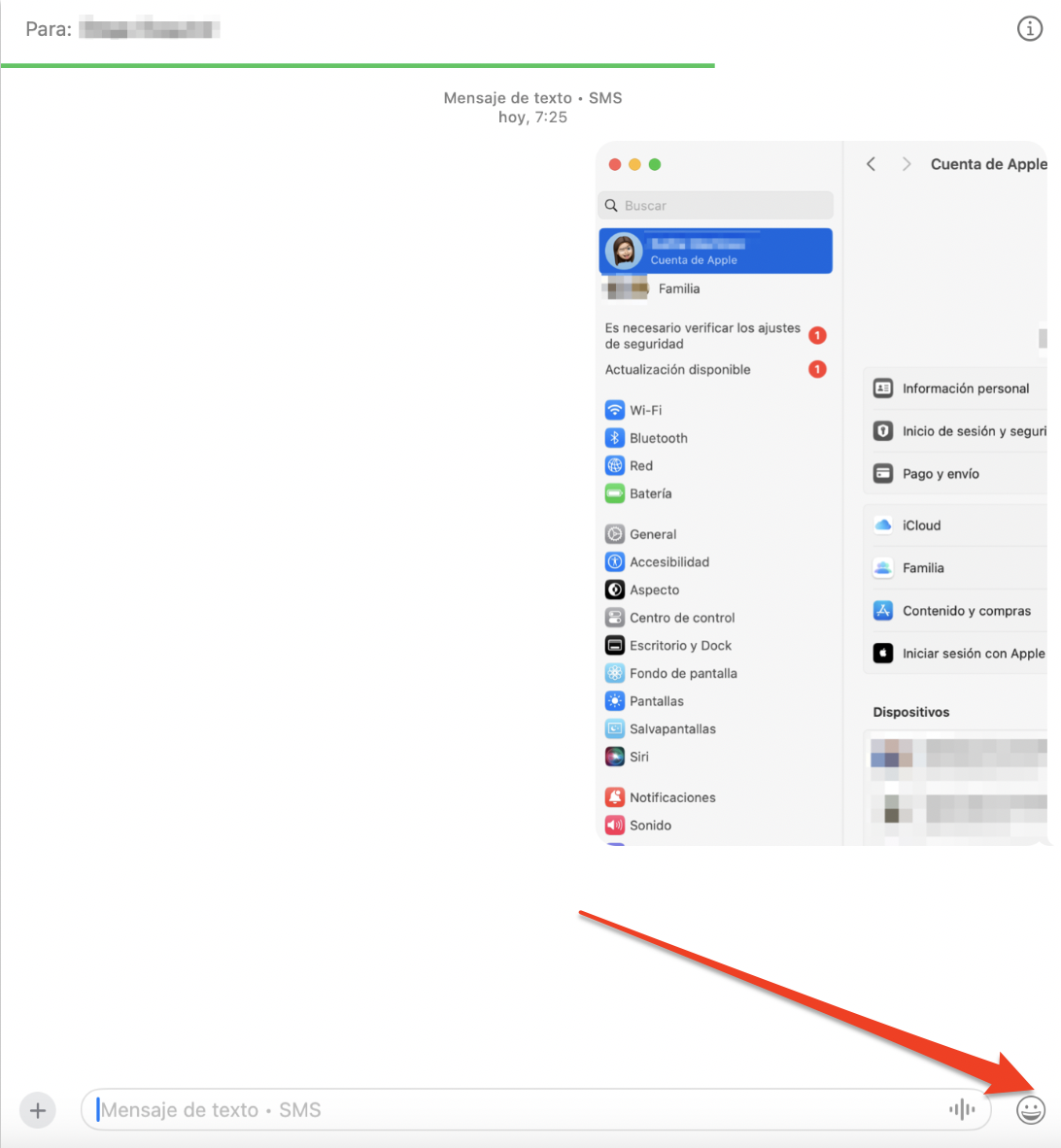 Mensajes en Mac mostrando un archivo recibido a través de iMessage. Arrastra el archivo a una carpeta de tu nuevo Mac para transferir datos de Mac a Mac mediante iMessage. Mensajes en Mac mostrando un archivo recibido a través de iMessage. Arrastra el archivo a una carpeta de tu nuevo Mac para transferir datos de Mac a Mac mediante iMessage.