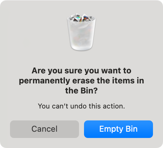 To delete the Microsoft Silverlight plugin using your Mac’s Finder, go to the Trash and click the Empty button.