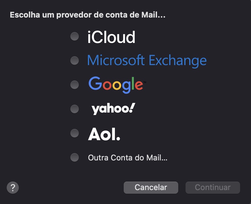 Agora você pode adicionar e reconectar um novo endereço de email clicando no botão correspondente à sua conta e seguindo o processo de login.