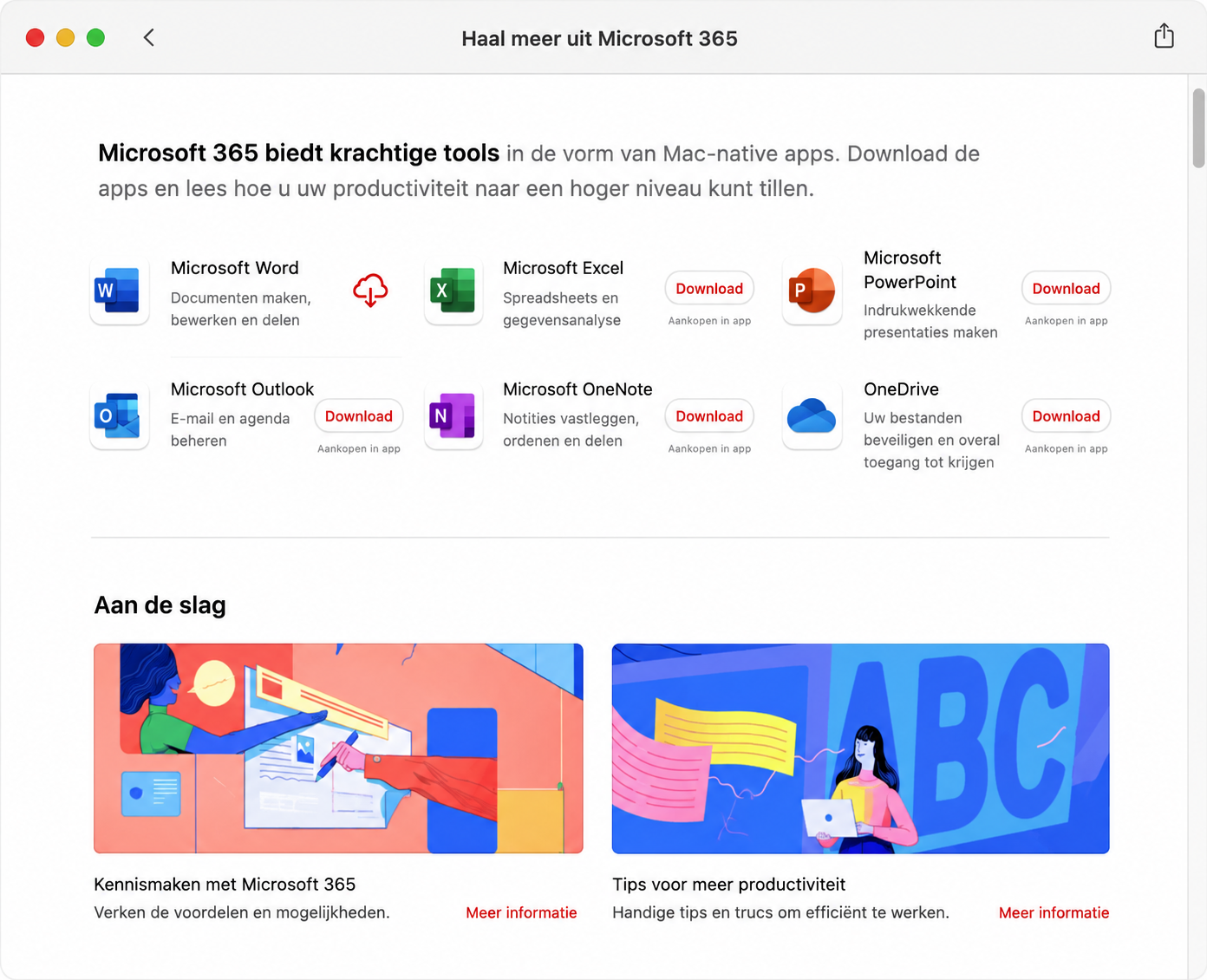 Installeer uw apps opnieuw vanuit de App Store of met een officiële Microsoft-installer. Herstart nu Word en kijk of het correct werkt.