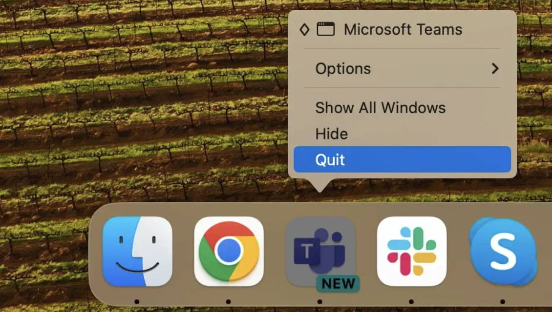 To use Terminal commands to uninstall Teams from your Mac, you first need to quit the app. The quickest way to do this is right-click and press Quit if it’s located in your Dock. To use Terminal commands to uninstall Teams from your Mac, you first need to quit the app. The quickest way to do this is right-click and press Quit if it’s located in your Dock.