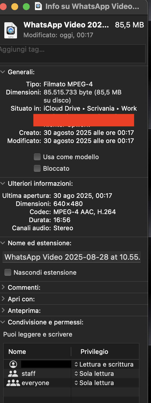 Se desideri creare una copia separata del file durante la modifica sul tuo Mac, seleziona l'opzione Blocco note nella scheda Generale.