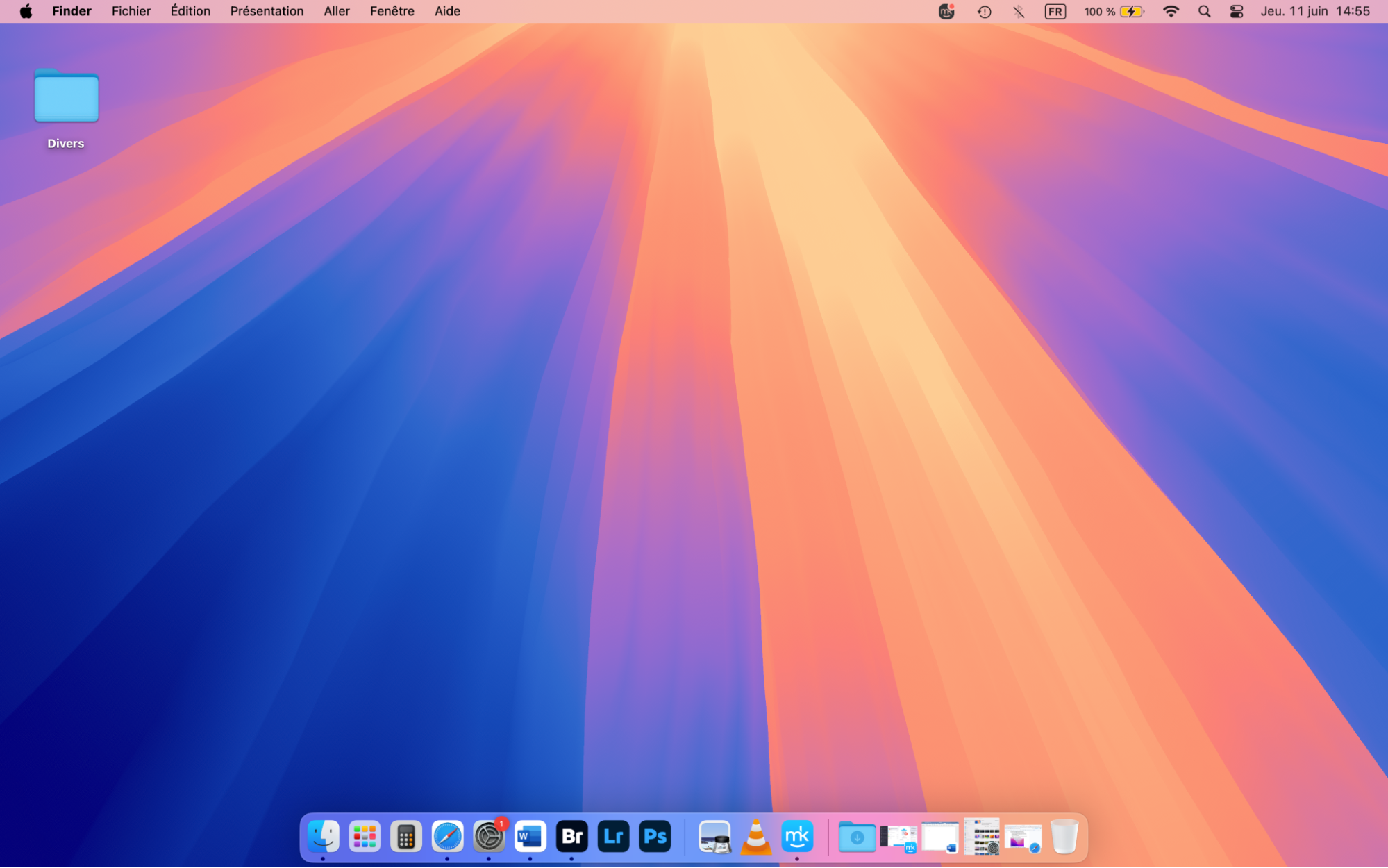 Pour pouvoir ouvrir les éléments déplacés sur Mac, vous devez cliquer sur l’icône Finder de votre Dock et ouvrir une fenêtre Finder.