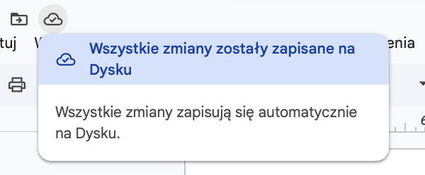 Jeśli pracujesz na dokumentach online, takich jak te w Google Workspace, sprawdź, czy funkcja automatycznego zapisywania jest włączona, aby upewnić się, że cała Twoja praca jest zapisywana i zabezpieczona przed aktualizacją systemu macOS.