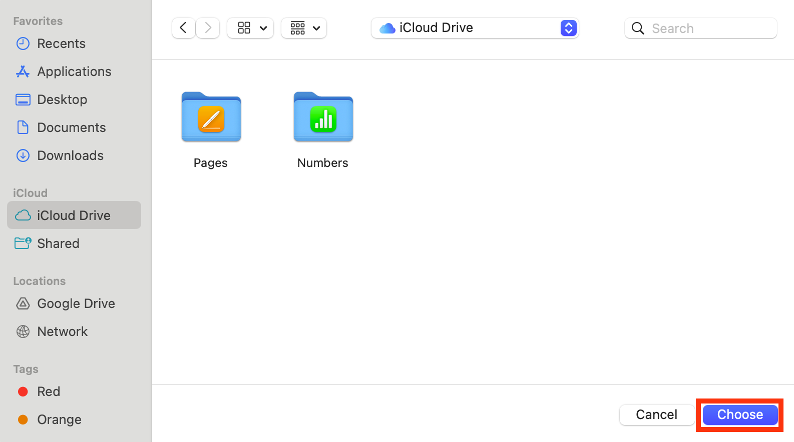 The file picker inside Finder on Mac. Use this to find and select files and folders that you want to exclude from Spotlight search. Once selected, the corespotlighd process will skip them so it doesn't get stuck trying to index them.