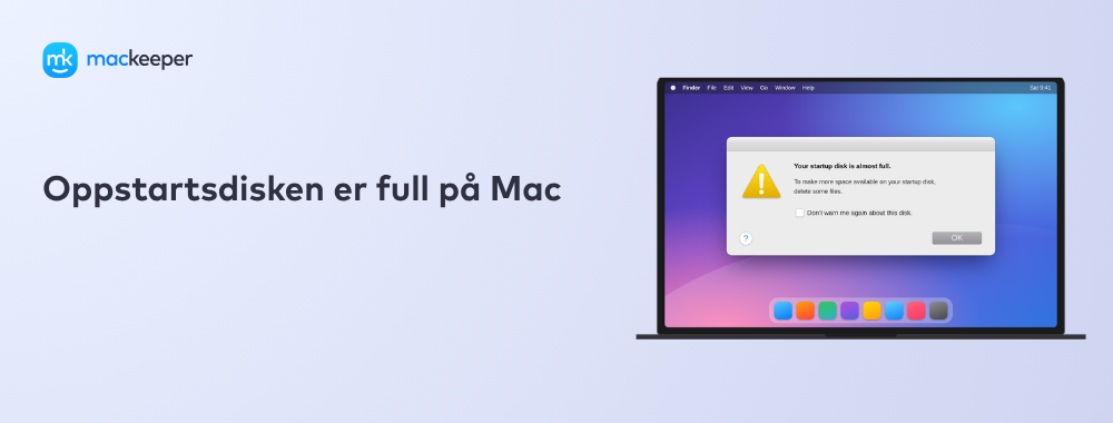 Oppstartsdisken er full på Mac