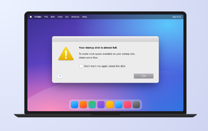 Oppstartsdisken er full på Mac