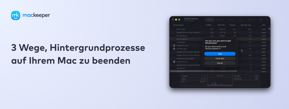 3 Wege, Hintergrundprozesse auf Ihrem Mac zu beenden