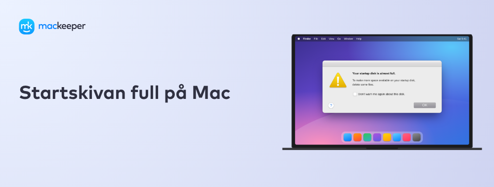Startskivan full på Mac
