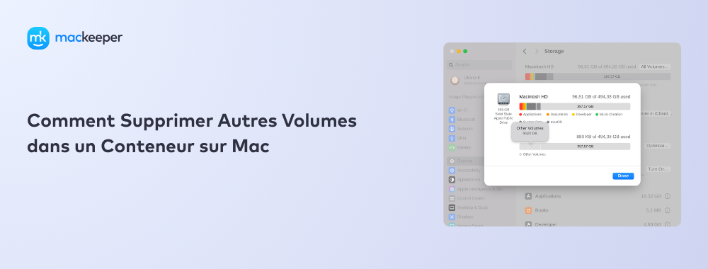 Comment Supprimer Autres Volumes dans un Conteneur sur Mac