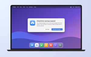 Syncing with iCloud Paused Mac
