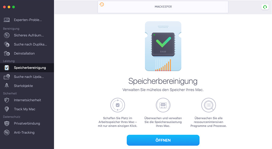 mackeeper memory cleaner